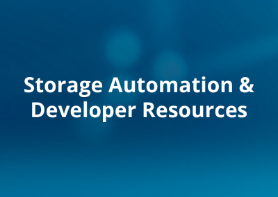 Storage Automation & Developer Resources